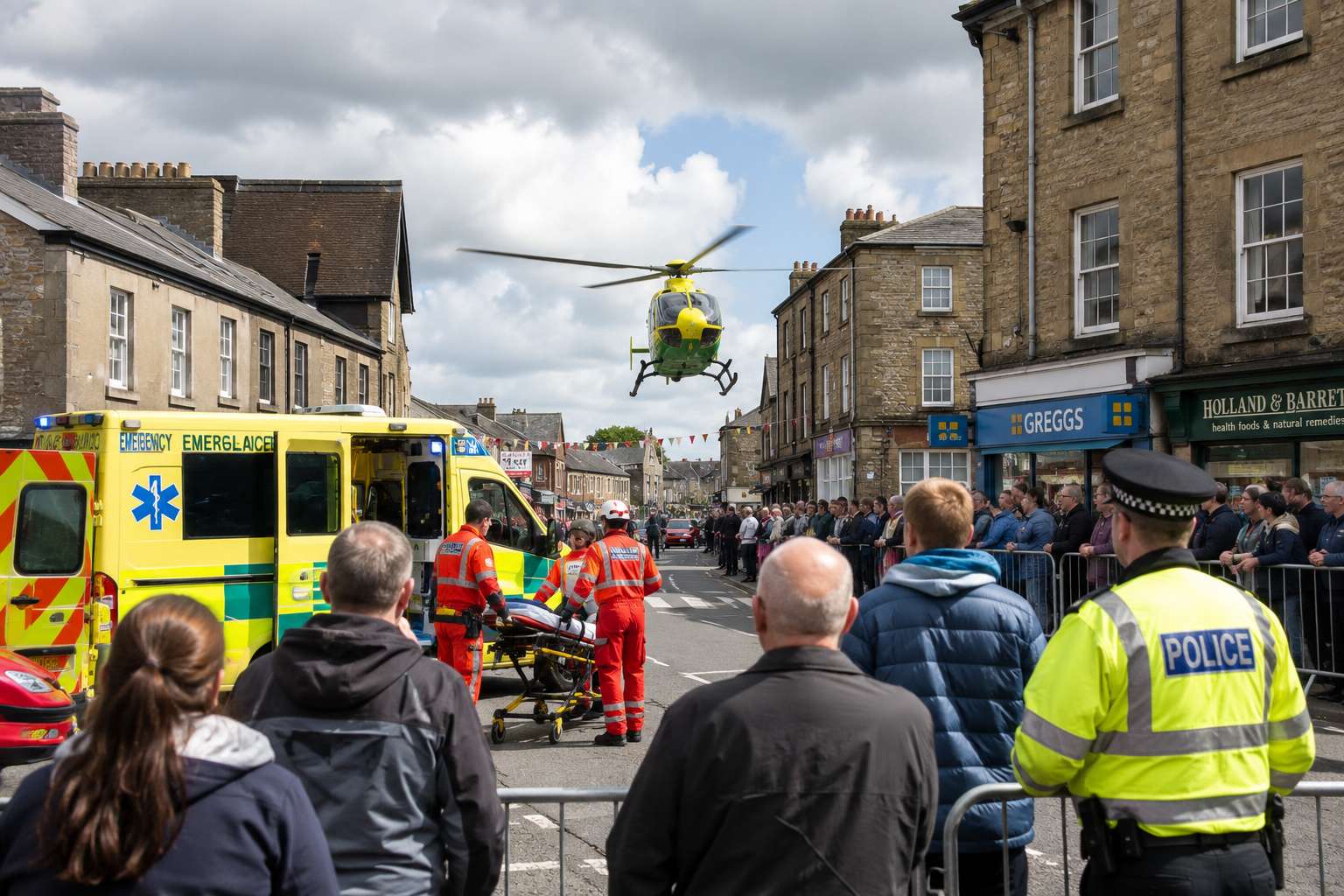 Air Ambulance Lands in Town as Residents Demand Answers